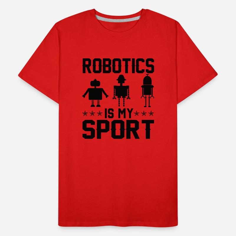 Programmeur de robots Technicien en automatisation T-shirt bio Premium Homme