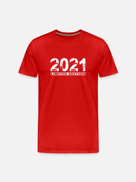 Limited Edition 2021 - Men's Premium Organic T-Shirt - red