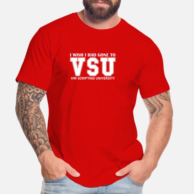 VIM Scripting University Schol of Linux Hacking Männer Premium Bio T-Shirt