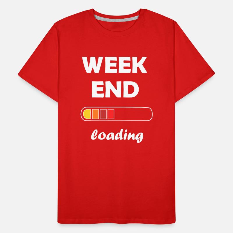 weekend loading / Warten auf das Wochenende Männer Premium Bio T-Shirt