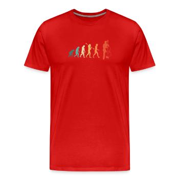 Contrebasse Contrebassiste Contrebassiste - T-shirt bio Premium Homme - rouge - Devant - Damien (186cm)