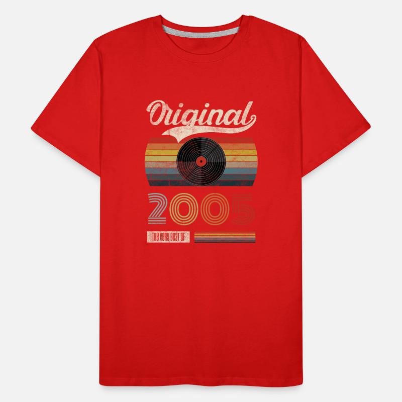2005 Vintage Geburtstag Gift Tee Retro Style Männer Premium Bio T-Shirt
