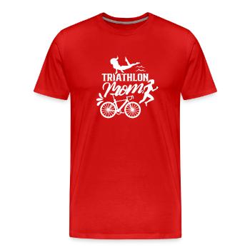 Triathlon Mama Triathlète Triathlète Triathlons - T-shirt bio Premium Homme - rouge - Devant - Damien (186cm)