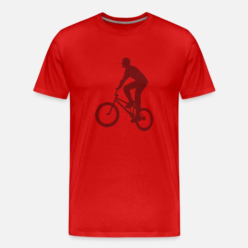 BMX - Männer Premium Bio T-Shirt - Rot