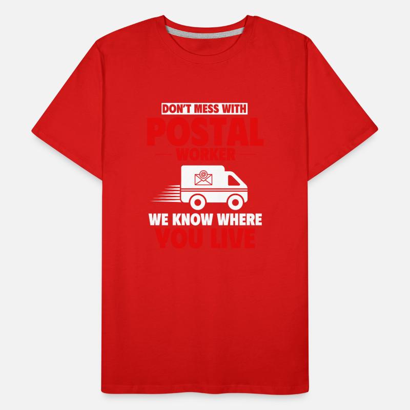 Postarbeiter, Post Mann Männer Premium Bio T-Shirt
