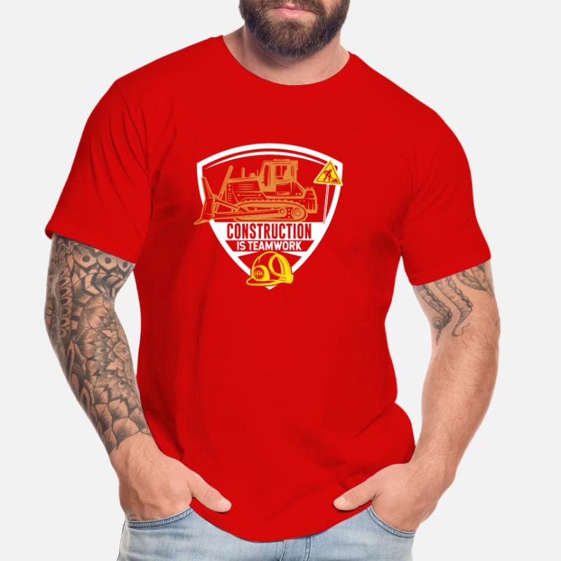 Construction work is teamwork Construction Teamwork Construction site Men's Premium Organic T-Shirt