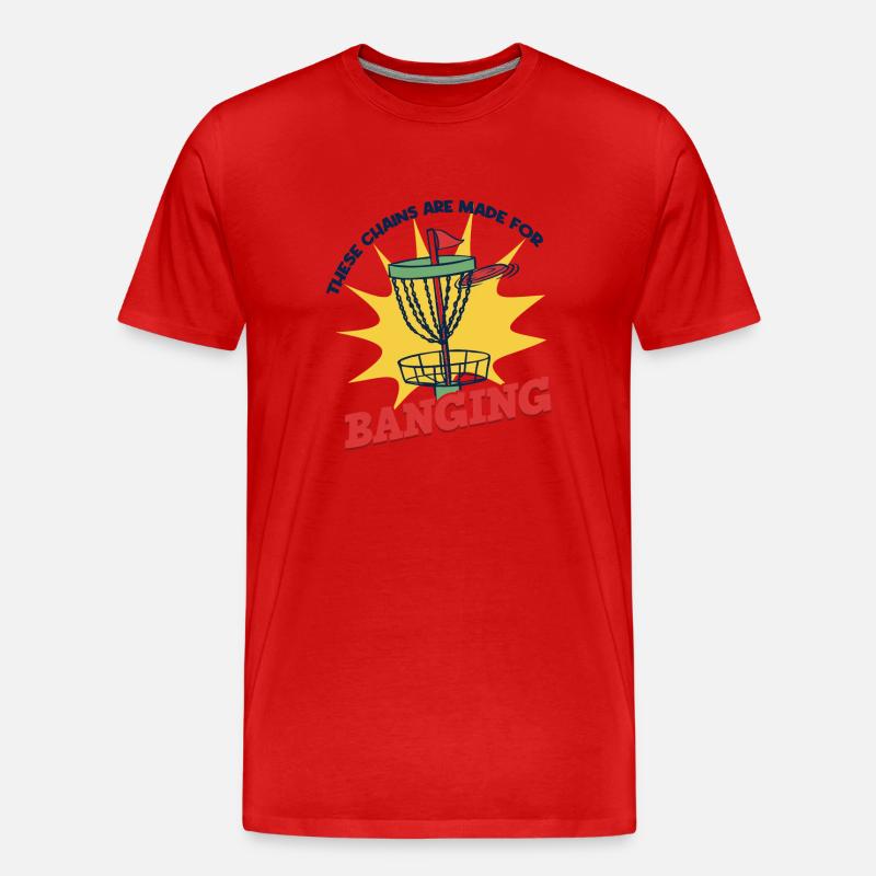 Discgolfspieler sagen Männer - Männer Premium Bio T-Shirt - Rot