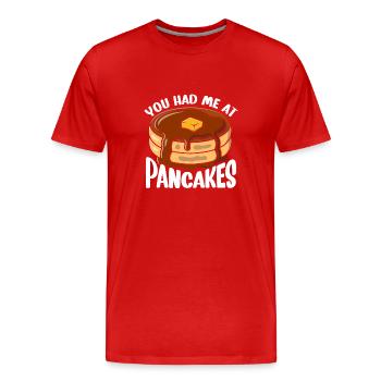 Pfannkuchen Food Lover Best Pancake Maker - Männer Premium Bio T-Shirt - Rot - Vorne - Damien (186cm)