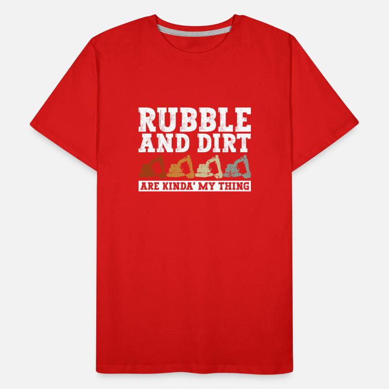 Bagger Sandbagger Baggerfahrer Männer Premium Bio T-Shirt