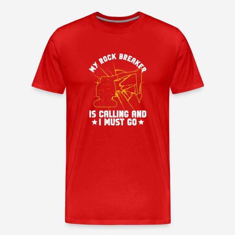 Bagger Sandbagger - Männer Premium Bio T-Shirt - Rot