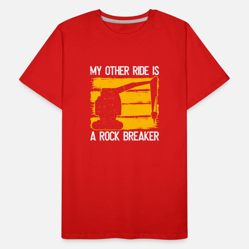 Rock Breaker Operator Bagger Sandbagger Baggern Men's Premium Organic T-Shirt