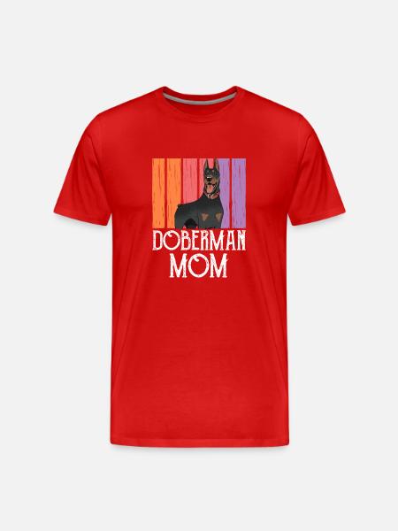 Doberman Mama Girls Dogs Dobermans Doberman - Men's Premium Organic T-Shirt - red