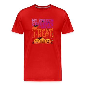 Speech Therapist Therapy Assistant - Männer Premium Bio T-Shirt - Rot - Vorne - Damien (186cm)