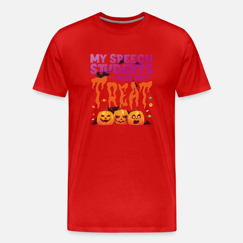 Speech Therapist Therapy Assistant - Männer Premium Bio T-Shirt - Rot