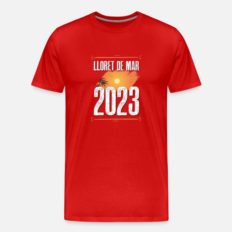 Lloret De Mar 2023 - Männer Premium Bio T-Shirt - Rot