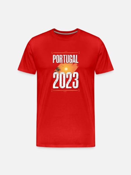 Portugal 2023 - Männer Premium Bio T-Shirt - Rot