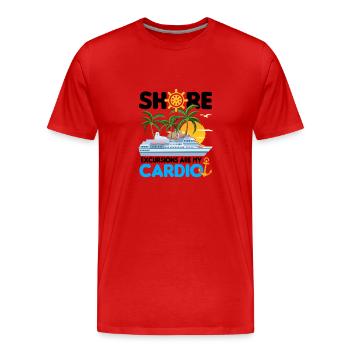 Croisière - T-shirt bio Premium Homme - rouge - Devant - Damien (186cm)