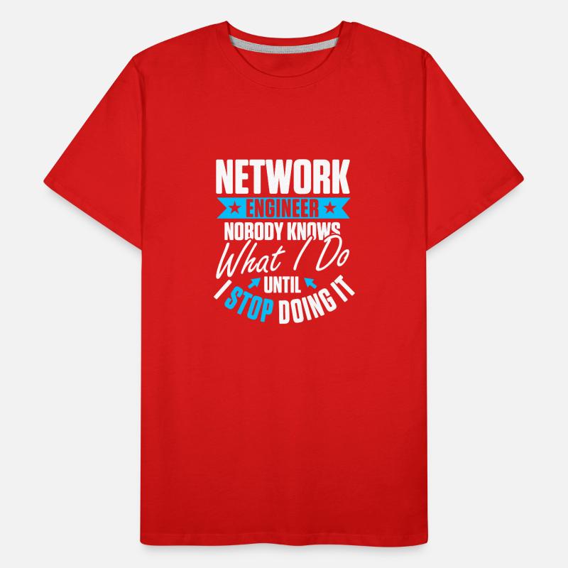 Computer Network Technology Network Engineer Men's Premium Organic T-Shirt