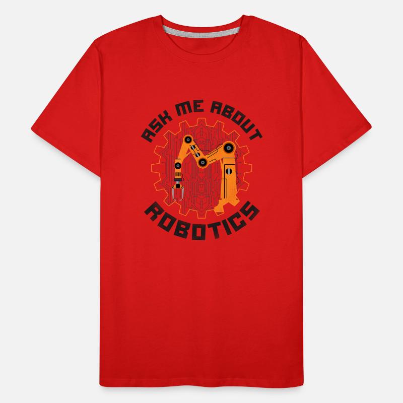 Robot Robotics Engineer Vintage Men's Premium Organic T-Shirt