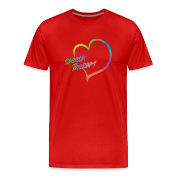 Speech Therapist Therapy Assistant - Männer Premium Bio T-Shirt - Rot - Vorne - Damien (186cm)