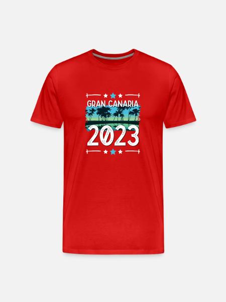 Gran Canaria 2023 - Men's Premium Organic T-Shirt - red