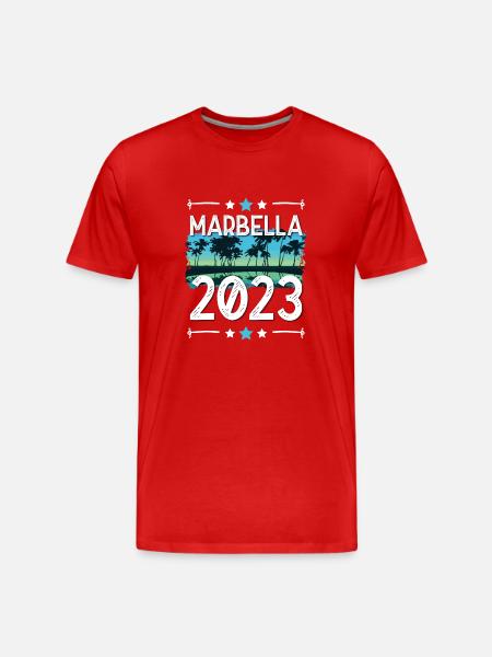 Marbella 2023 - Men's Premium Organic T-Shirt - red