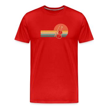 Violon Violoniste Violoniste - T-shirt bio Premium Homme - rouge - Devant - Damien (186cm)