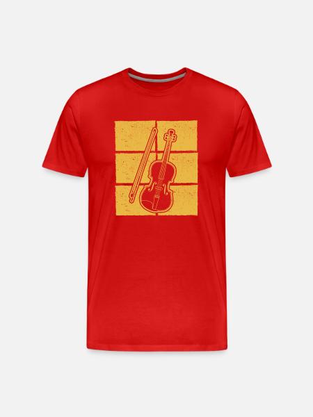 Violin Violinist Violinist - Men's Premium Organic T-Shirt - red