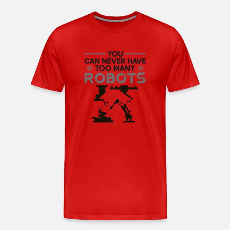 Robot Robotics Engineer You Can - Männer Premium Bio T-Shirt - Rot