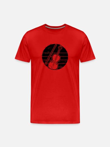 Violin Violinist Violinist - Men's Premium Organic T-Shirt - red