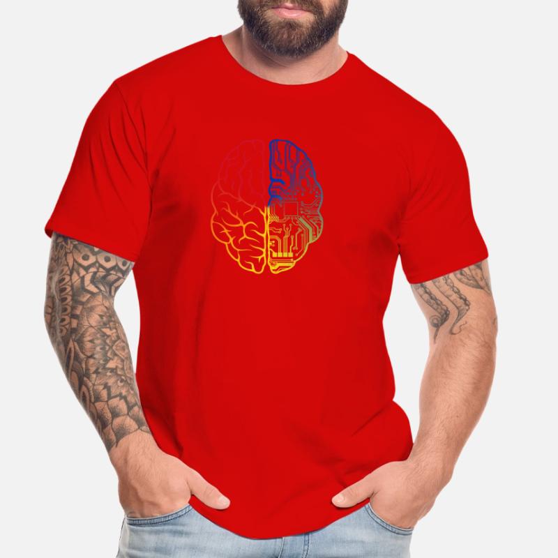 Programmer Coder - Developer Programming Brain Men's Premium Organic T-Shirt