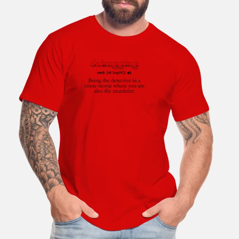 Debugging Definition - Computer Science Programmer Men's Premium Organic T-Shirt