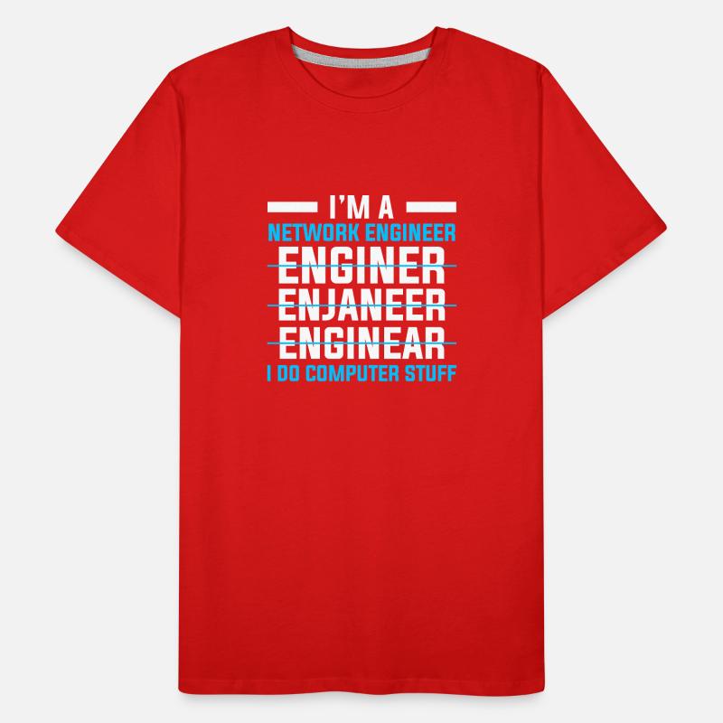 Computer Network Technology Network Engineer Men's Premium Organic T-Shirt