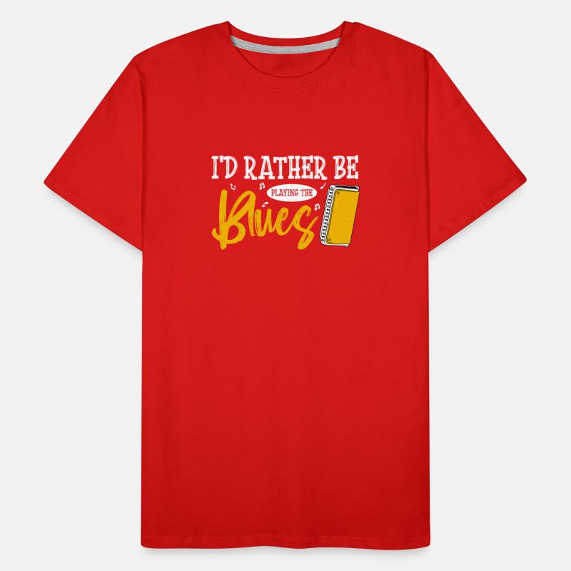 Harmonica player Men's Premium Organic T-Shirt