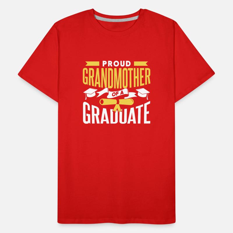 Stolze Großmutter Eines Absolventen Absolvent Männer Premium Bio T-Shirt