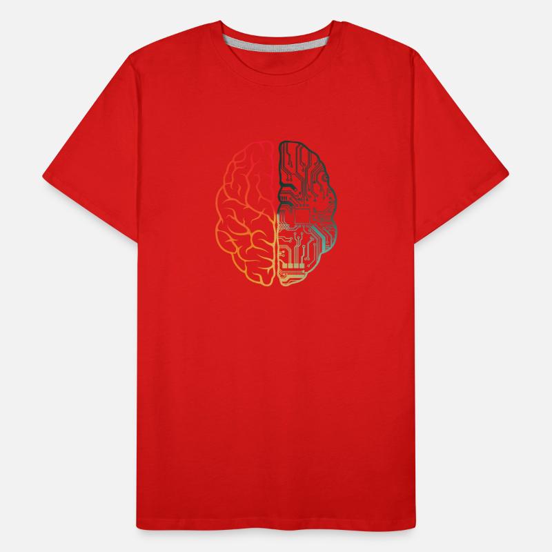 Programmierer Coding - Entwickler Programmieren Gehirn Männer Premium Bio T-Shirt