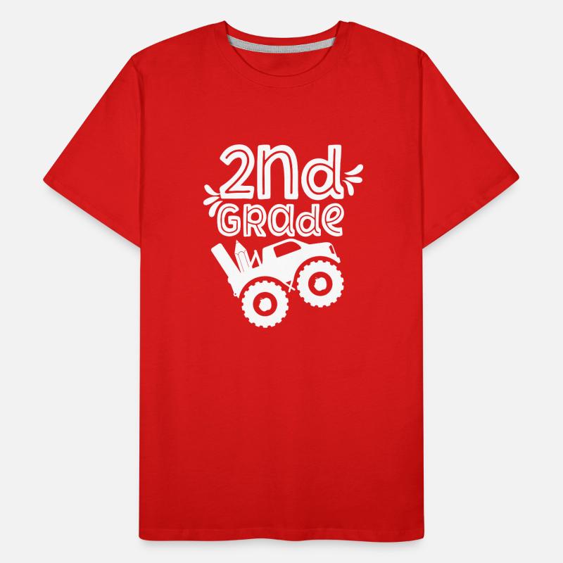 Second Class Students School Second Grade Teachers Men's Premium Organic T-Shirt