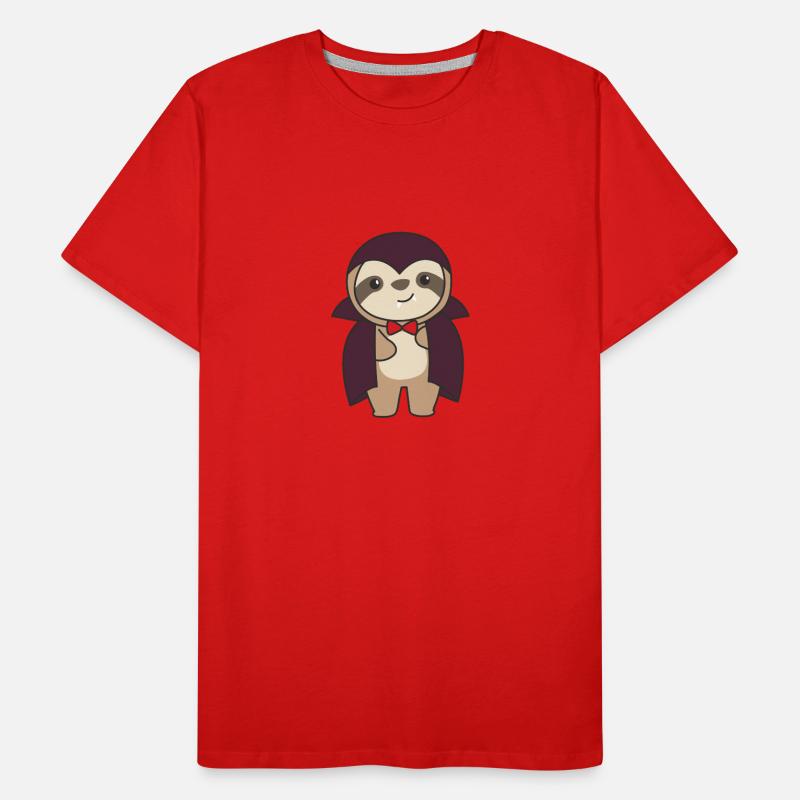 Sloth Halloween Cute Devil Vampire Costume Men's Premium Organic T-Shirt