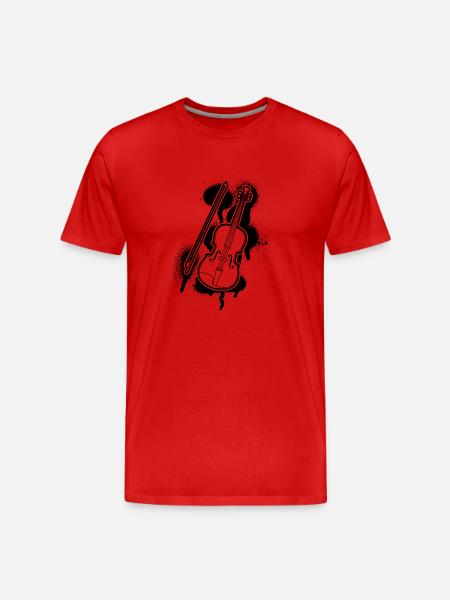 Violin Violinist Violinist - Men's Premium Organic T-Shirt - red
