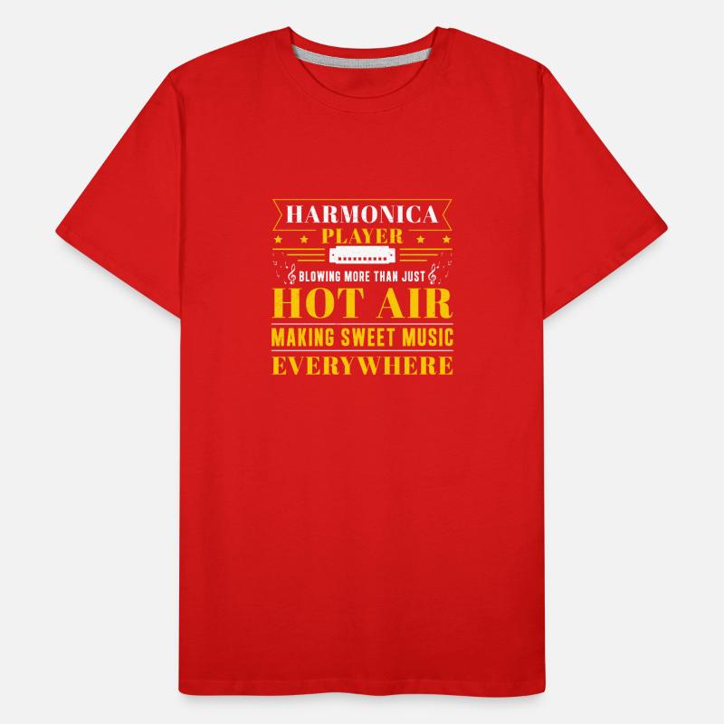 Harmonica blows more than just hot air Men's Premium Organic T-Shirt