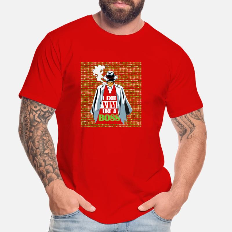 I Exit VIM like a Boss for Linux Coder and Hacker Männer Premium Bio T-Shirt