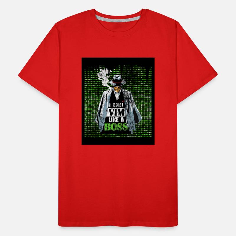 I Exit VIM like a Boss for Linux Linux Lover and Männer Premium Bio T-Shirt