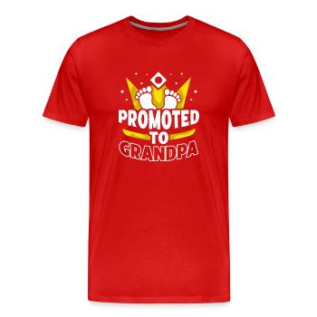 Zum Großvater Befördert Süß Großeltern Erstes Mal - Männer Premium Bio T-Shirt - Rot - Vorne - Damien (186cm)