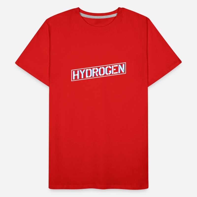 Hydrogène énergie Élément hydrogène T-shirt bio Premium Homme