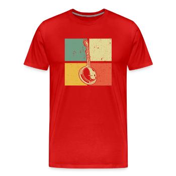 Banjo Banjo joueur Banjoïste - T-shirt bio Premium Homme - rouge - Devant - Damien (186cm)