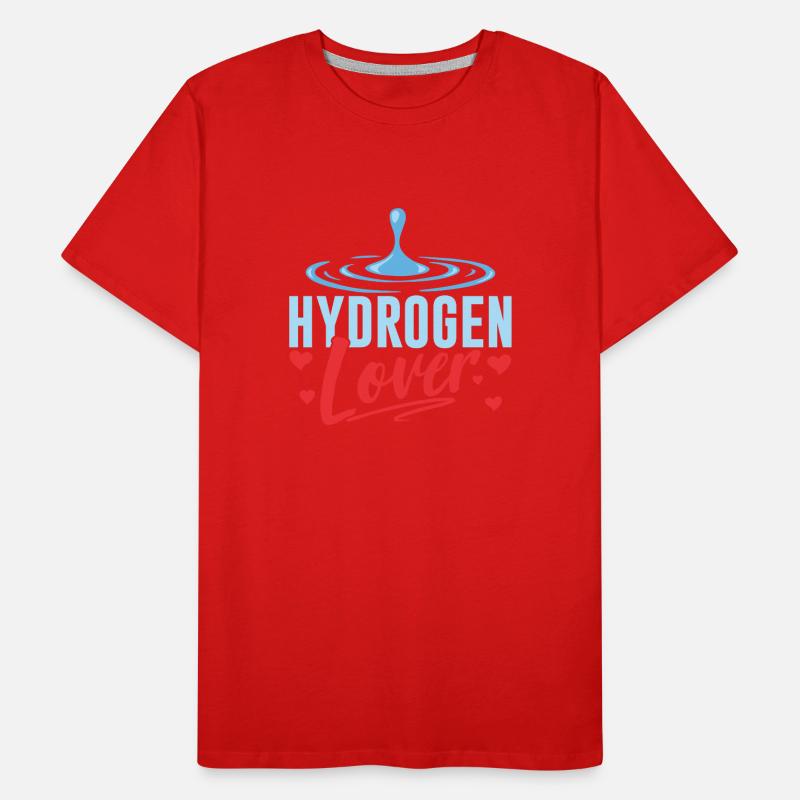 Amateur d’hydrogène Élément énergétique Hydrogène T-shirt bio Premium Homme