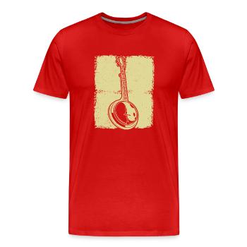 Banjo Banjo joueur Banjoïste - T-shirt bio Premium Homme - rouge - Devant - Damien (186cm)