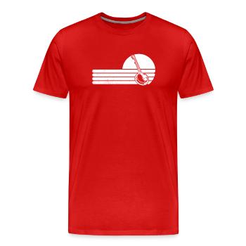 Banjo Banjospieler Banjoist - Männer Premium Bio T-Shirt - Rot - Vorne - Damien (186cm)