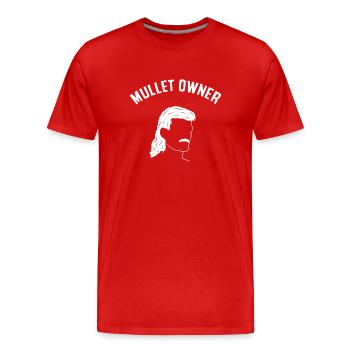 propriétaire de mulet, mulet - T-shirt bio Premium Homme - rouge - Devant - Damien (186cm)