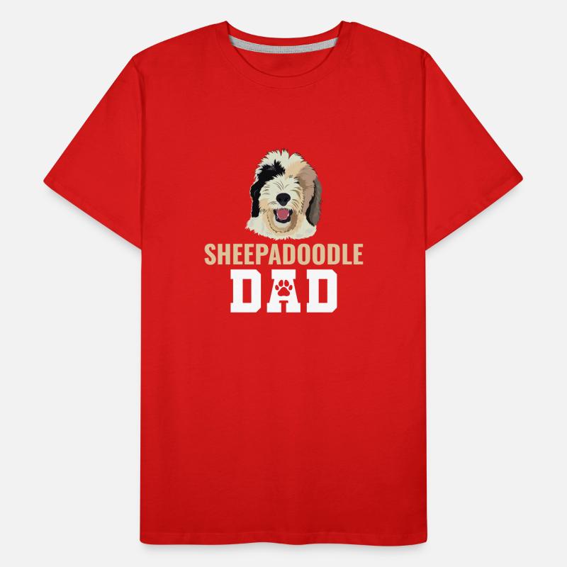Sheepadoodle Doodle Hund Männer Premium Bio T-Shirt